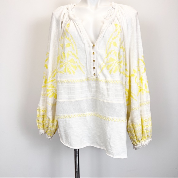 Free People Persuasion embroidered peasant top shirt - Picture 5 of 11